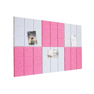 30x30cm Grid Felt Wall Panel Polyester Fiber Background Wall Soundproof Board Display Board Art Decorative Cork Bulletin
