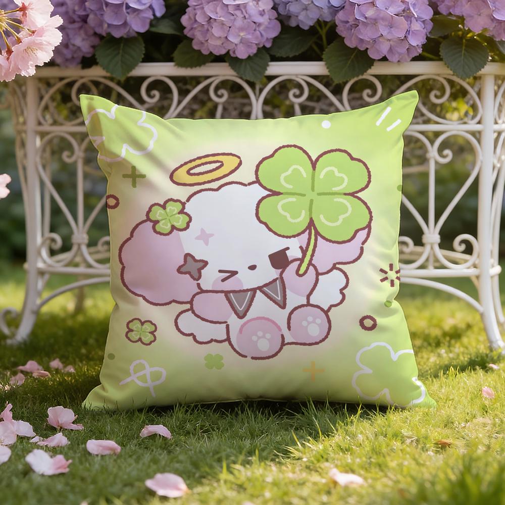 Cute N-Nono Cushion Cover Home & Car Dual-Scene Pillow Cover: Reversible for Premium Comfort
