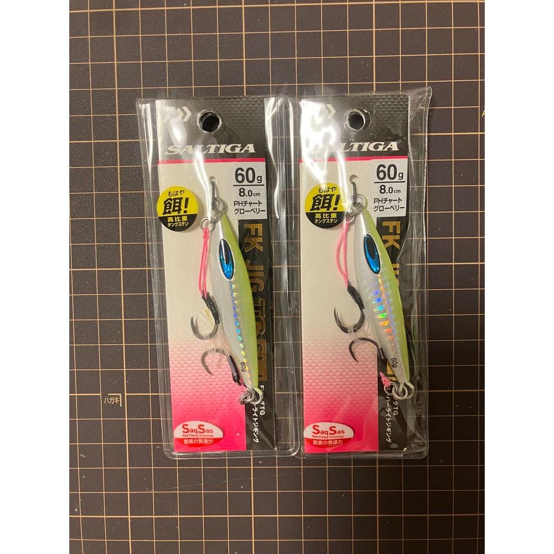 Used DAIWA SALTIGA FK JIG TG 60g 2 pieces FK jig Daiwa