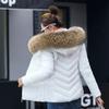 Women's large fur-collared cotton-padded clothes, short hooded slim-fitting cotton-padded jackets, multi-color optional winter women's thickened cotto