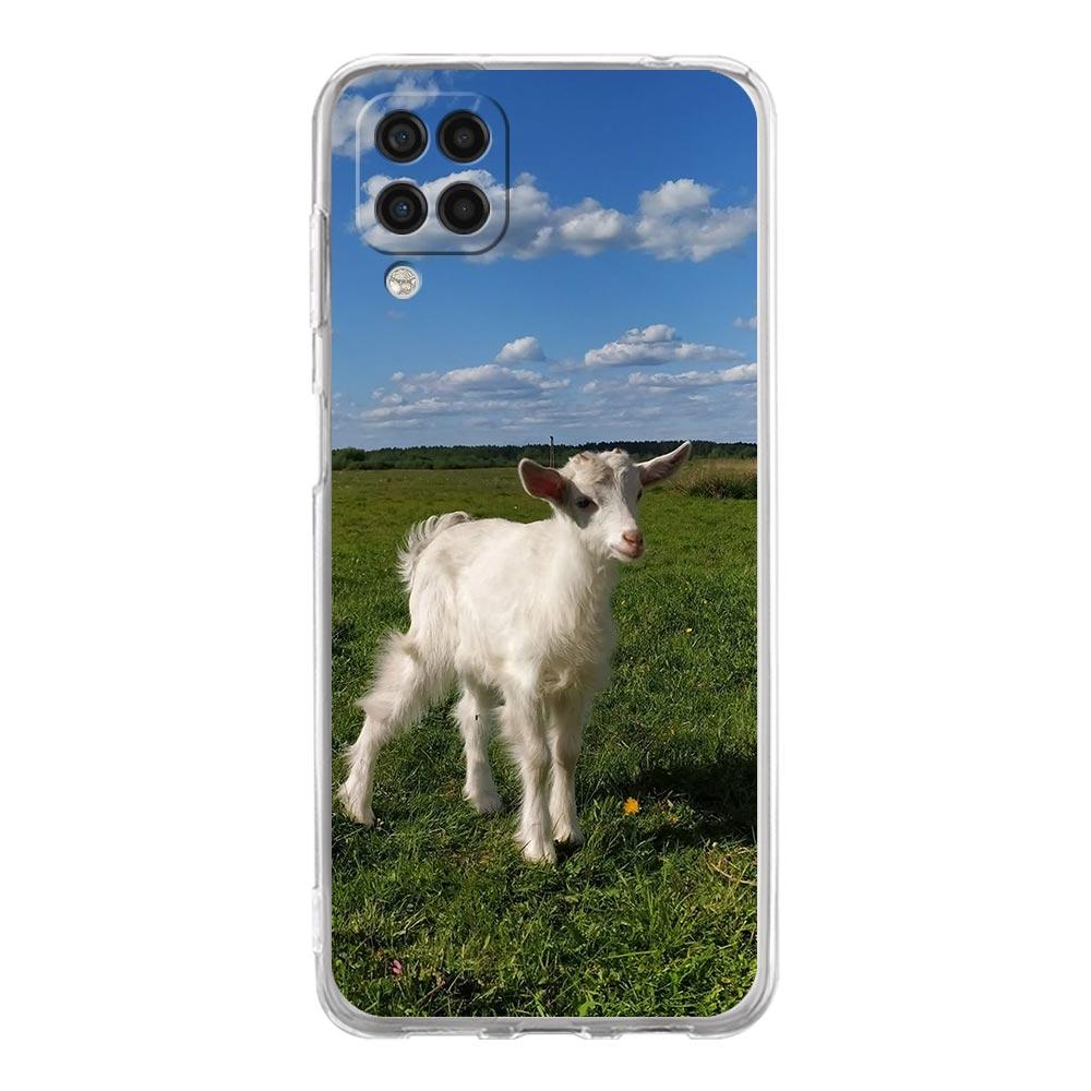 Phone Case For Samsung Galaxy A13 A33 A35 A55 A73 A53 A23 A51 A71 A21S A72 A31 A41 A05s A03S A15 A25 5G Cover Cartoon Cute Goat