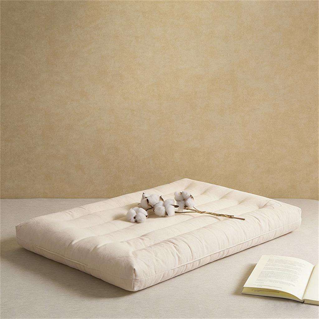 Cotton and Linen Neck Protection Helps Sleep, Short and Thin Cotton Fiber Composite Pillow Core Pillow