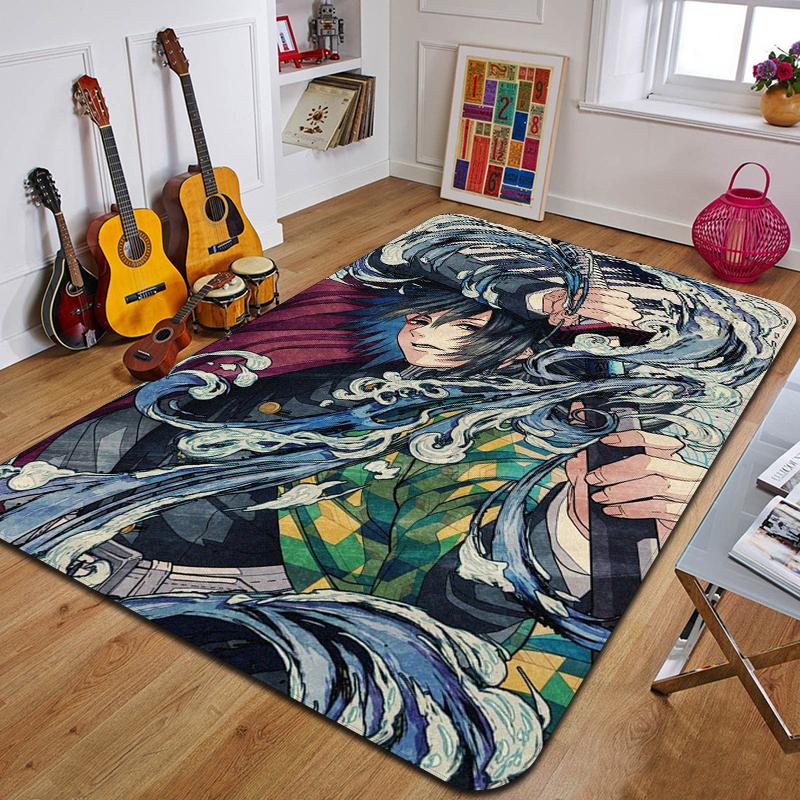 D-demons Layer Printed Carpet Fashion Yoga Mat Bedroom Decorative Carpet Living Room Bathroom Decorative Floor MAt Birthday Gift