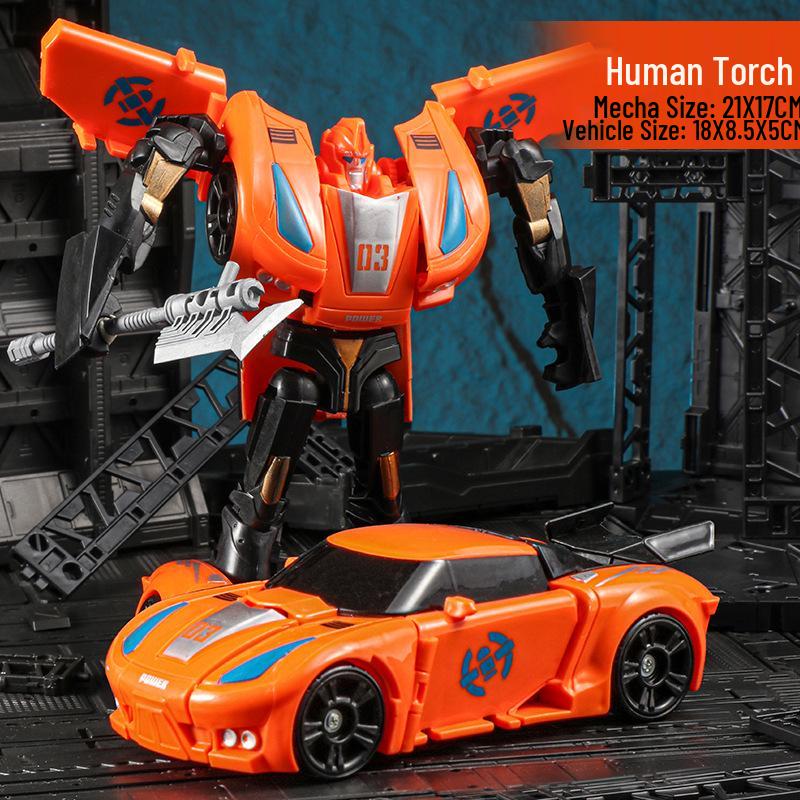 Transforming Car and Robot Mecha Toy for Kids Ages 3-6
