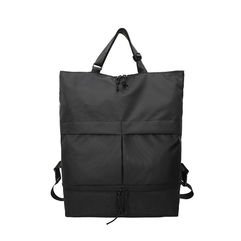 

School bag, computer bag, high school college student casual simple large-capacity travel backpack, male junior high school student backpack чорний