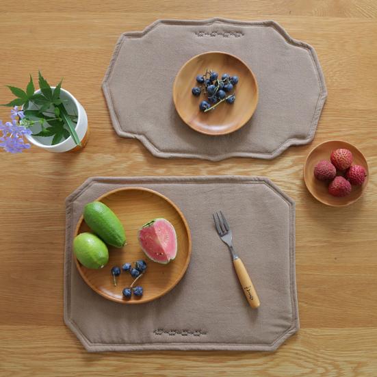 Rustic Placemat Heat Resistant Table Protector Mat Machine Washable Wrinkle Free Dining Placemat for Party Farmhouse Home