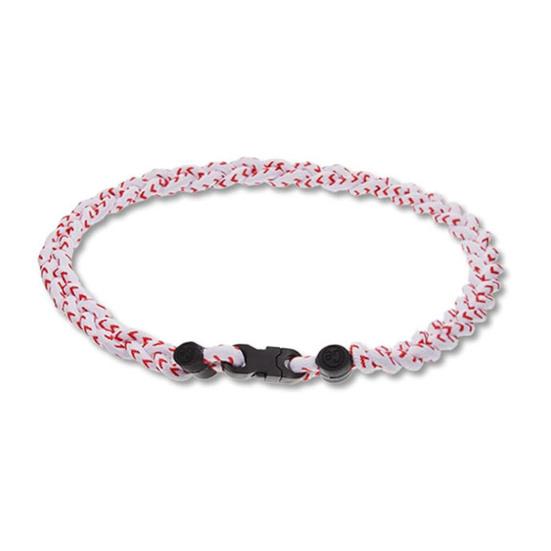 

Бейсбольное ожерелье, 18-дюймовая трехплетеная веревка, спортивное ожерелье, ювелирные изделия Team Spirit, аксессуар для фанатов бейсбола, футбола, софтбола 1pc белый