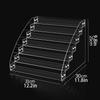 Clear Acrylic Cosmetic Storage Holder with Multiple Compartments for Nail Polishes and Lipsticks