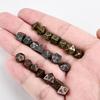 7pcs DND Mini Dice with Pocket Watch Case Portable Polyhedron Dices Dungeons&Dragons Table RPG
