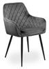 HAVANA VELVET Graphite Velvet Chair