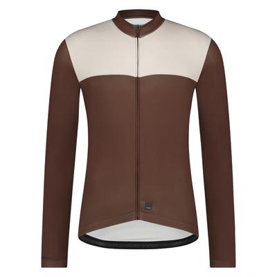 XS Recommended Cm Apice Long Sleeve Print Jersey Brown [SHIMANO] (European Size) Height 157-167