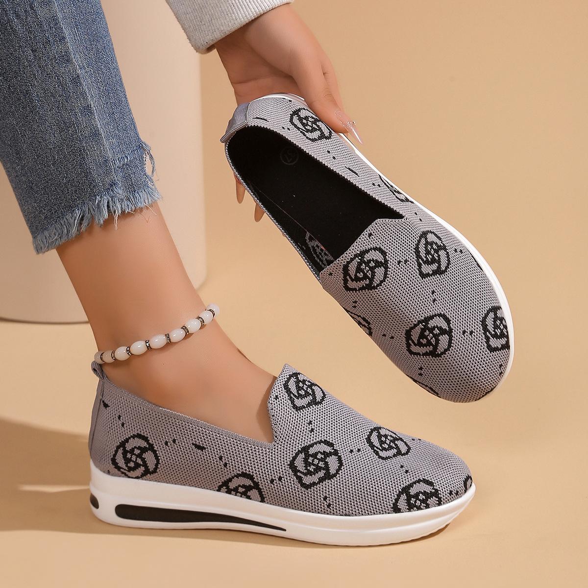 

Летняя новая европейская и американская внешнеторговая обувь больших размеров женская на плоской подошве толстой подошве клиновидном каблуке в спортивном стиле повседневная обувь 43 светло-серый