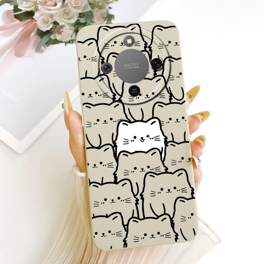 For Honor X9d Case MTN-NX1 Cute Dinosuar Cartoon Cover Soft TPU Phone Cases For Honor Magic 8 Lite X 70 HonorX70 HonorX9d Fundas