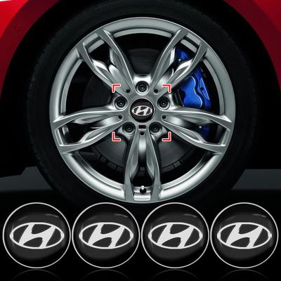 4Pcs/Set 60MM Car Wheel Center Hub Cap Car Accessories For Fe Sonata Solaris Azera Creta I30 IX25 IX35
