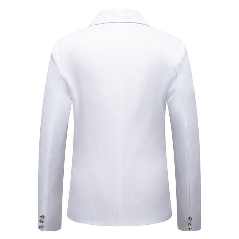 Men's Business Slim Fit Blazers Fashion Wedding Dress Suit Coat Male Singer Performance Dress Outerwear