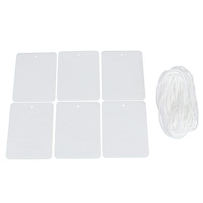 30 Stück Sublimationsrohlinge Lufterfrischerblätter mit elastischer Kordel Filzschlüsselanhänger