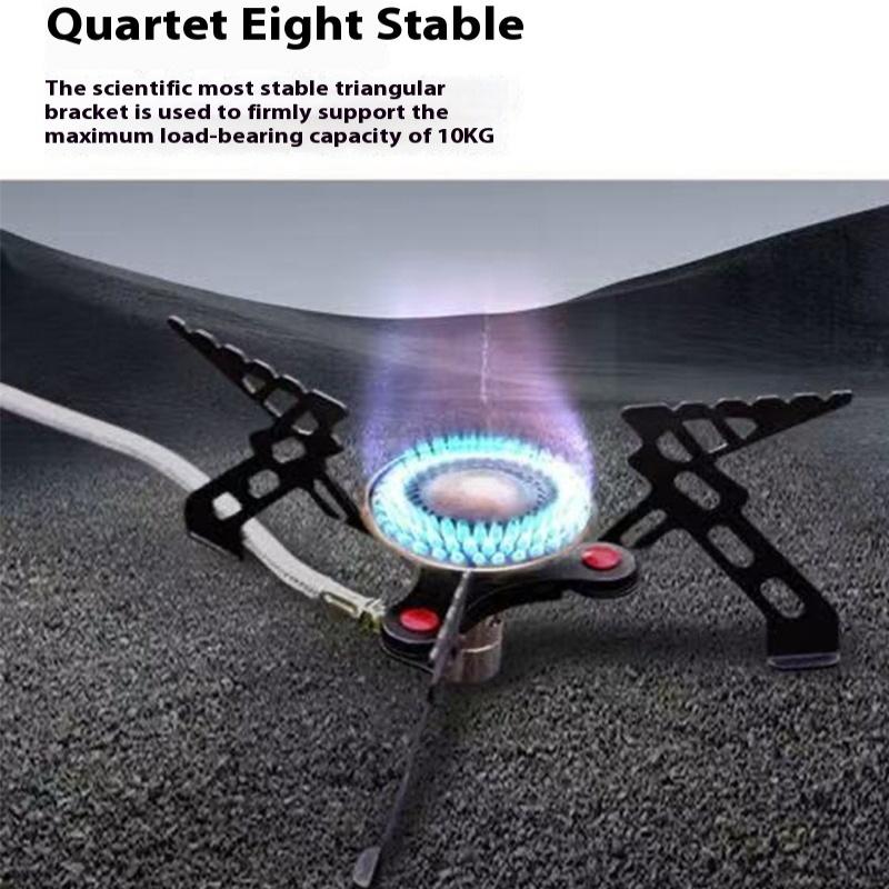 Alocs Outdoor Camping 2800W Foldable Camping Stove - 190g Ultralight Honeycomb Burner for 10kg Backpacking/Hiking Pot (6.5x7cm Foldable)