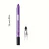 Crayon Eyeliner et Ombre à Paupières Violet Irisé Waterproof, Métallique Longue Tenue Application Facile Maquillage Yeux, Teinte Pigmentée Intense