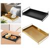 Serving Tray Multifunctional Tea Water Plate Vanity Tray Jewelry Storage Tray for Coffee Table Breakfast Party Meals Living Room