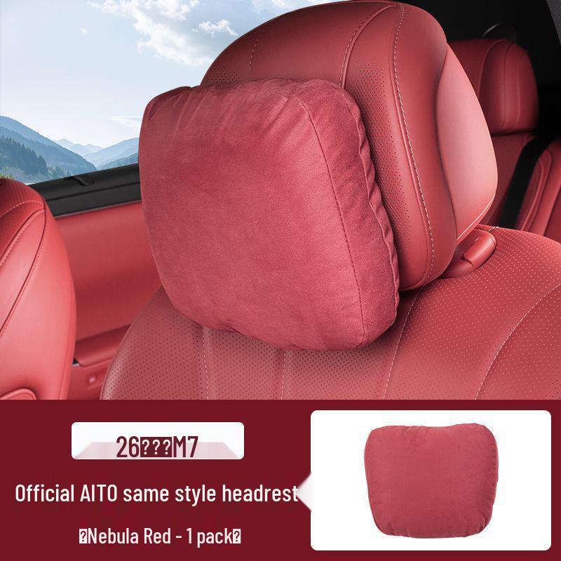 

Compatible with 26 AITO New M7 Models: Breathable Headrest Seat Cushion Pillow for Neck Support and Comfort. Standard