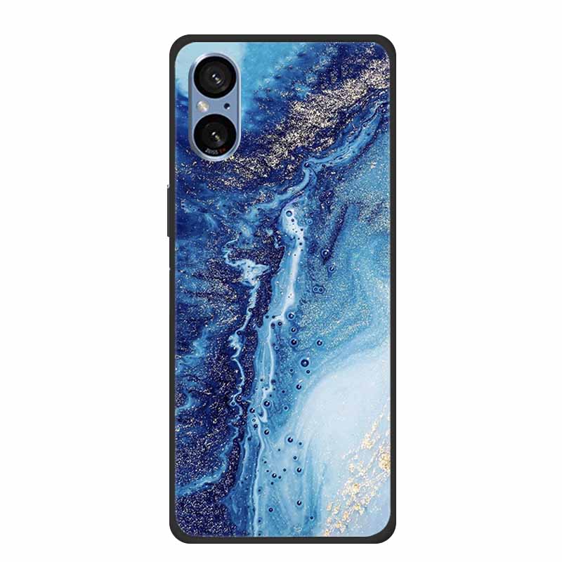 For Sony Xperia 5 V Case Marble Shockproof Soft Silicone TPU Back Cover For Sony Xperia5 V 5V 5G Phone Cases XQ-DE54 New Fundas