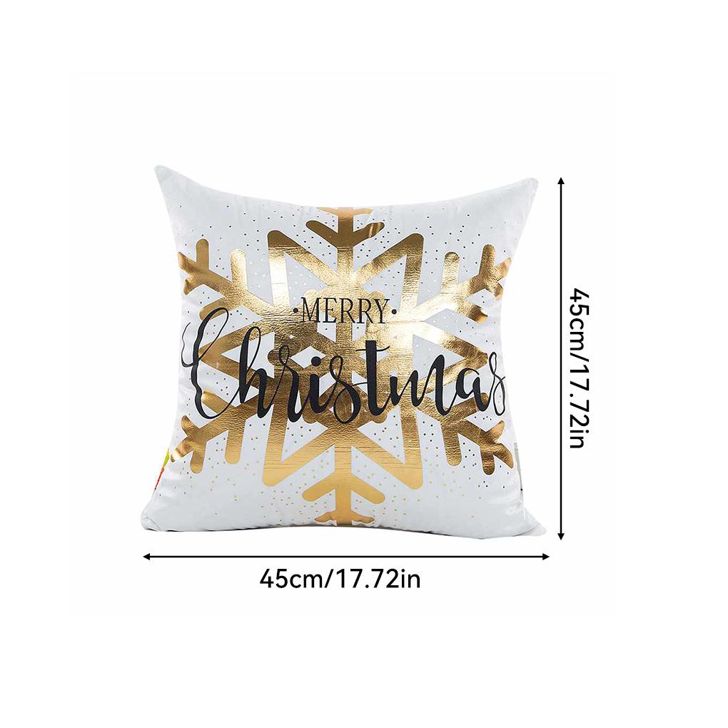 Christmas Letter Cover Pillow Case Sofa Car Square Home Office Soft Decor