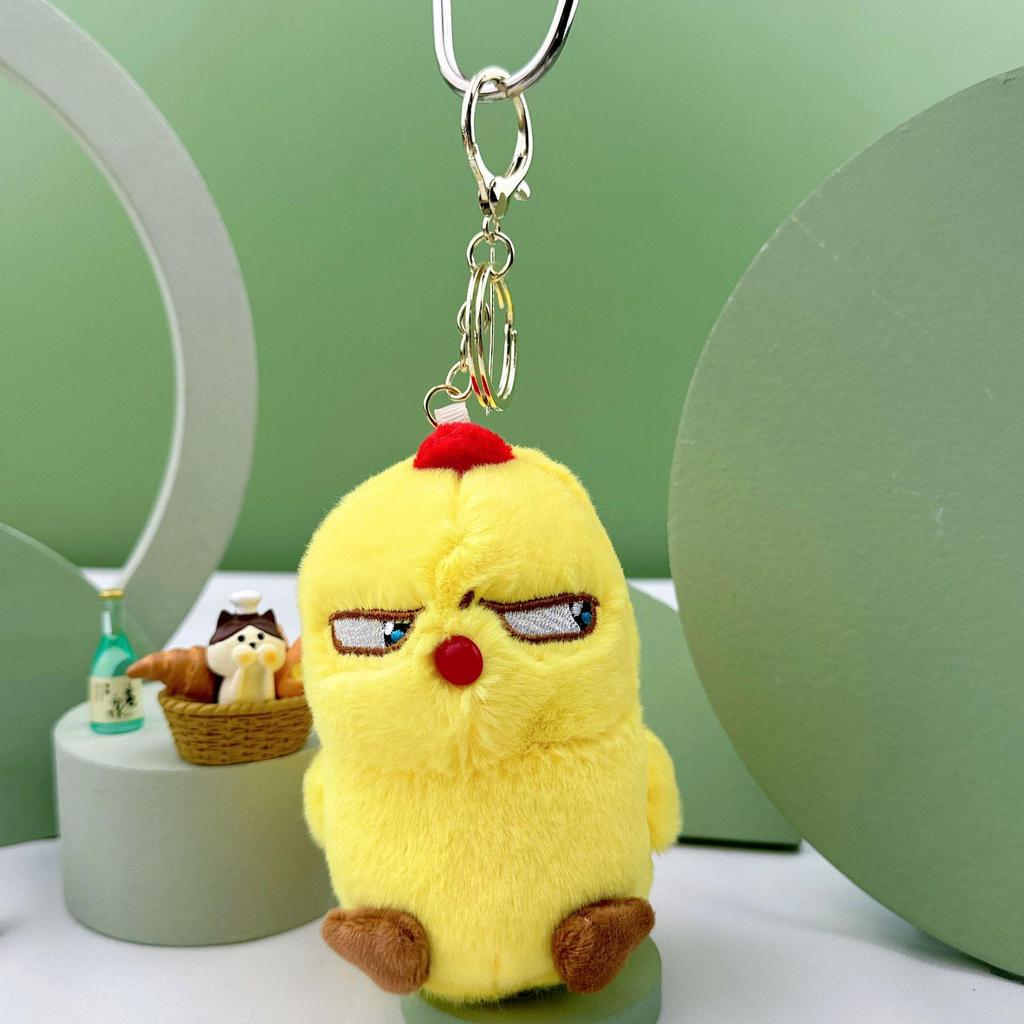 Adorable Plush Chicken Penguin Doll Keychain - Cute Children's Toy and Girly Bag Pendant