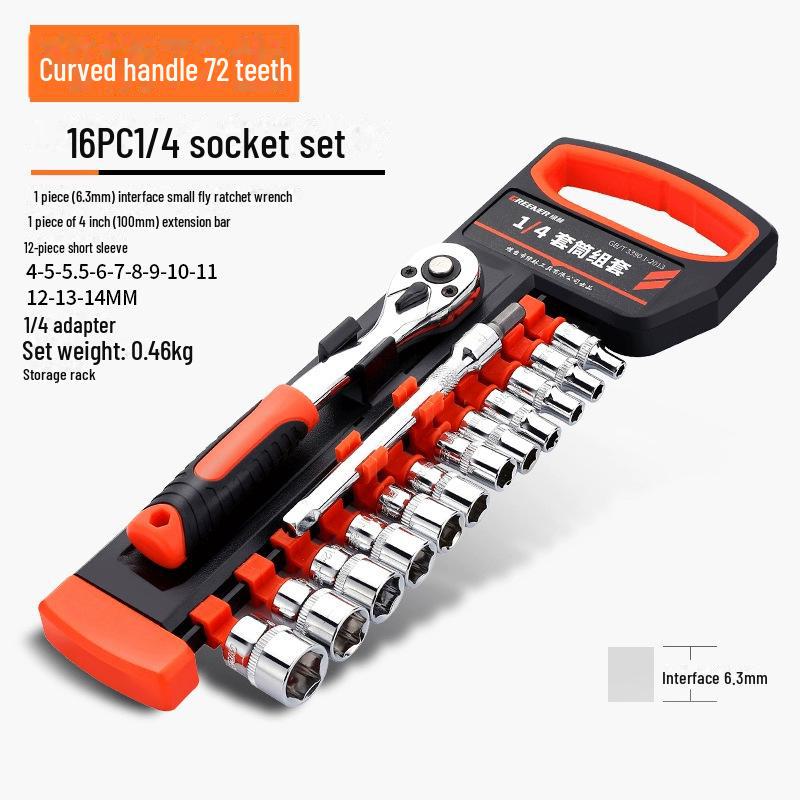 Green Forest Multi-Functional Ratchet Wrench Set - Large, Medium, Small Universal Two-Way Tool for Auto Repair
