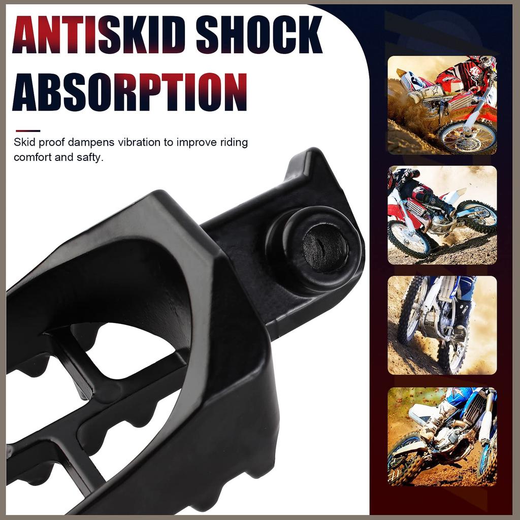QAZAKY Svart Aluminium Fotpinne Vila Fotstöd Fotpinnar XR50 XR50R XR70R XR70R XR80R
