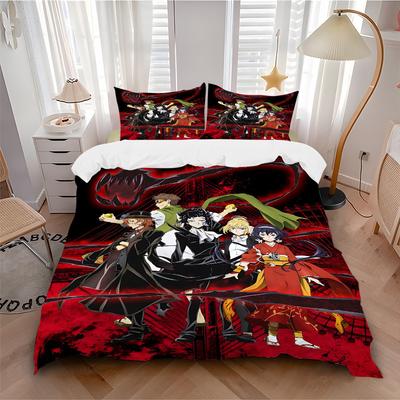 3pcs Demon Slayer Bedding Set. Soft and Comfortable with No Core Included (1x Duvet Cover + 2x Pillow Covers) Yy251010199