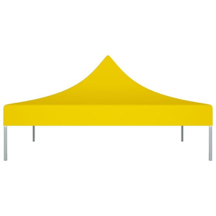 Dôme de pavillon - VIDAXL - Toit de fête 3x3 m - Jaune - 270 g/m² - Autoportant
