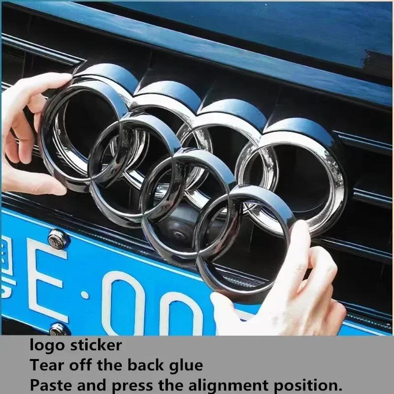 Refitted Four-Ring Flack LOGO Directly Covered Front Logo For  OL A4 A3 A5 A7 Q3 Q5 Q7 Q2 A6 Logo Decoration Accessories 9O