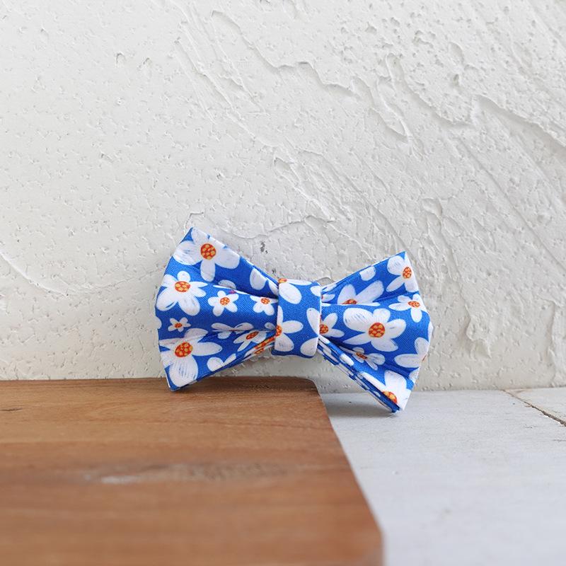 MUTTCO Blue Daisy Double Layer Soft Cat Collar UCC-135