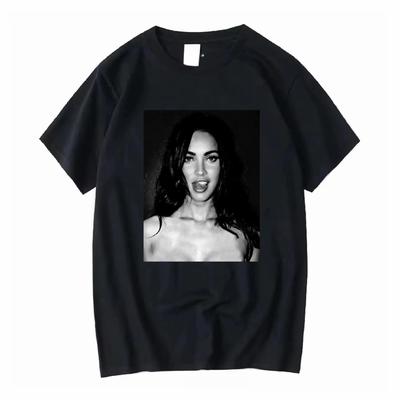 Megan Fox T-Shirt Vintage s Jennifer S Körpermaße Lang- oder Kurzarm Vintage Gewaschen Lässig Weiches Oberteil für den Alltag