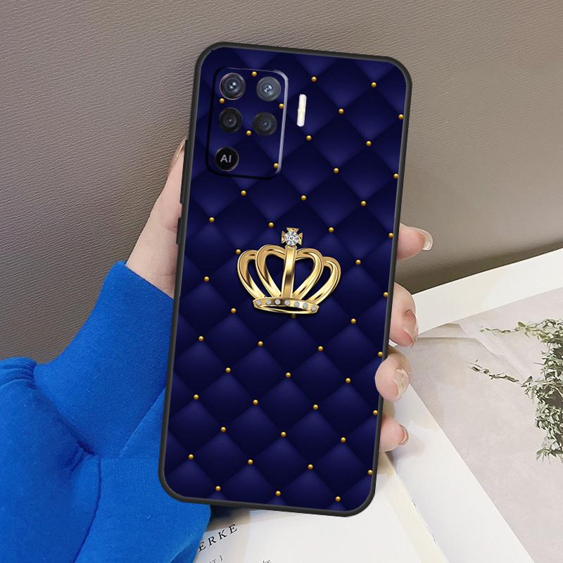 

Чехол с рисунком короны для OPPO A5 A9 A31 A53 2020 A53S A1K A15 A16 A52 A72 A92 A83 A91 A54 A74 A94 Find X3 Pro