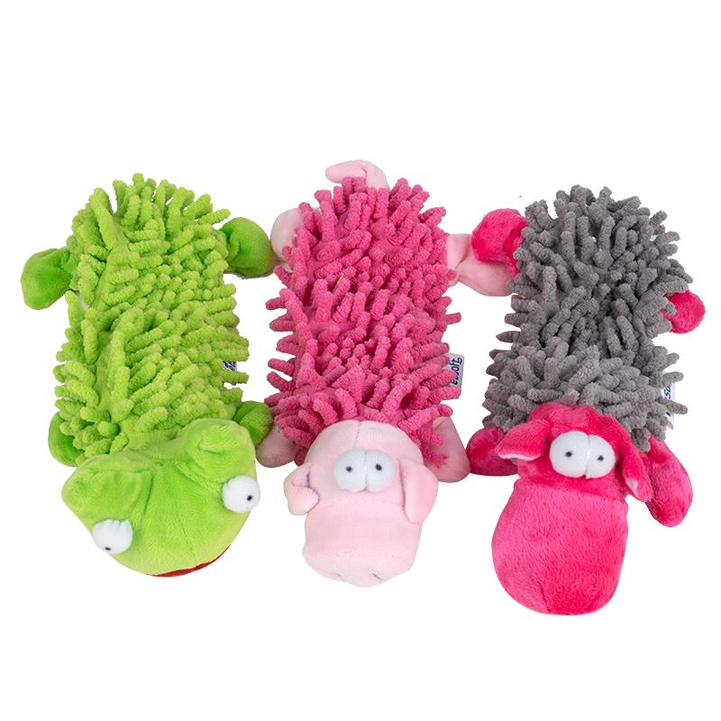 Pet Soft Dog Toys Squeaky -Cute Puppy Plush Animals, No Stuffed Dog Chew Toys Dog Toys