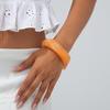 Chunky Bangles 4-Pieces Vintage Chunky Resin Bangles Fashionable Wide Colored Wrist Jewelry For Parties Birthday Performance