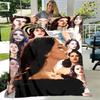 Lana Del Rey Coperta stampata sottile Morbida e confortevole Coperta per casa, viaggio, biancheria da letto regalo di compleanno