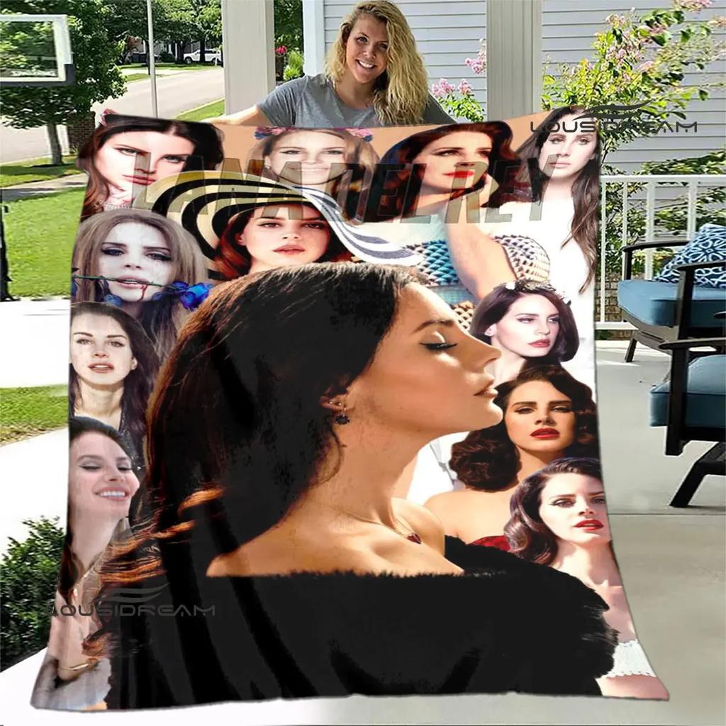 Lana Del Rey Coperta stampata sottile Morbida e confortevole Coperta per casa, viaggio, biancheria da letto regalo di compleanno