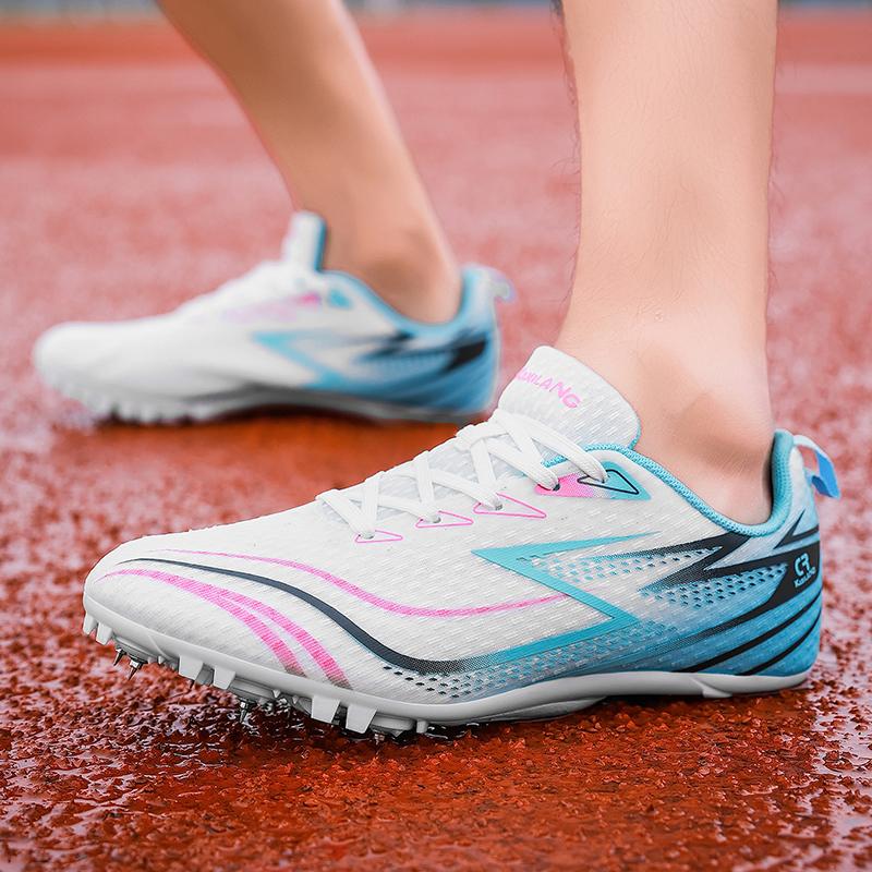 Men Sprint Shoes Long Jump Light weight Professional Running Athletic Track Spike Soft Field Non Slip Nails Race Racing Match