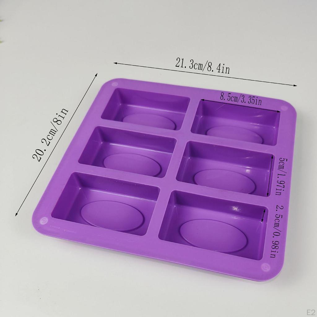 Silikon Seifenform, 6 Kavitäten Werkzeug zur Herstellung, Vielseitiges Praktisches Kinder Kunstprojekt