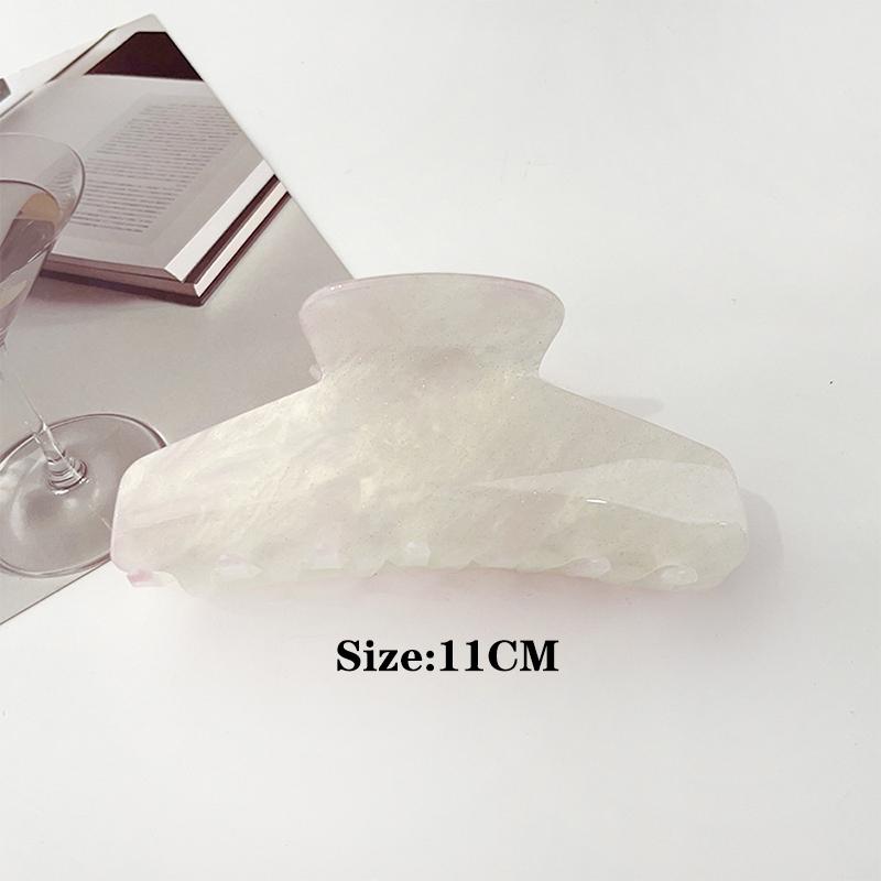 Gradient Color Gripper Korean Edition Large Acrylic Hair Grip Women'S Minimally Designed Back Hair Clip Shark Clip