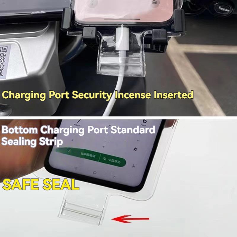 Motorcycle Phone Holder Bag Handlebar Waterproof Clear Phone Pouch Phone Rain Cover for Takeaway Rider