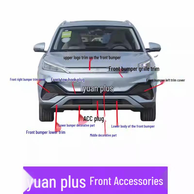 BYD Yuan PLUS Champion Edition Front Bumper Assembly Accessories