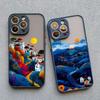 Yellow Sunset Mountain Phone Case For iPhone 16 14 15 11 12 13 Pro Max Mini XR X XS 7 8 Plus SE Natural Scenery Shockproof Cover