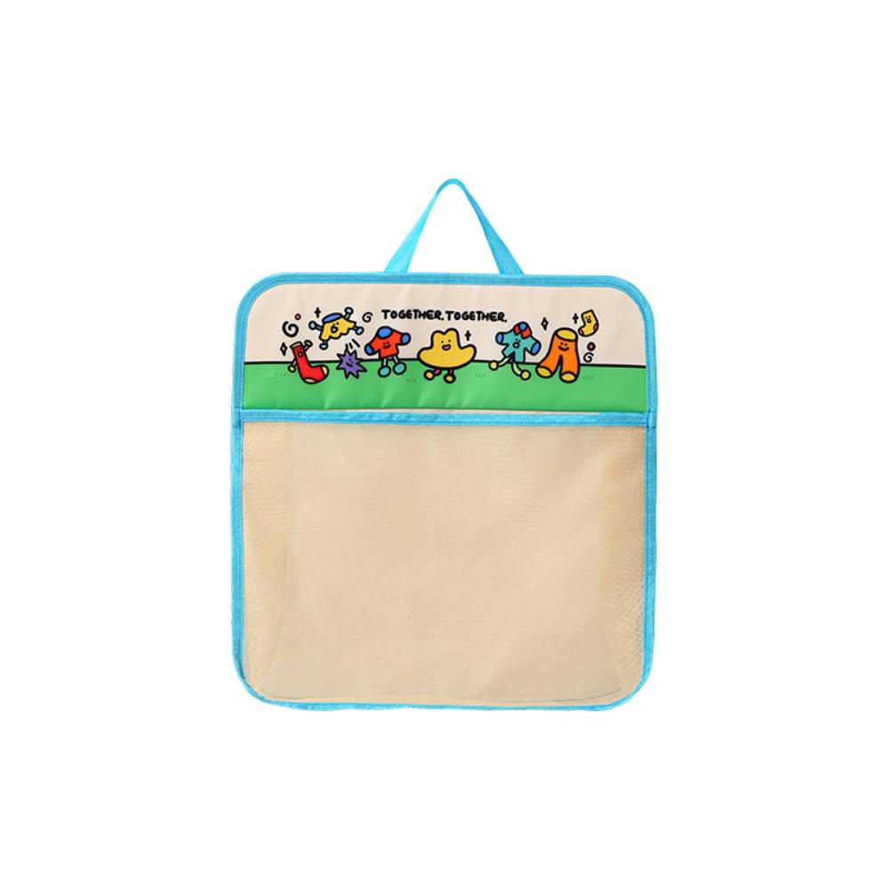 

1/2Layer Mesh Storage Bag Multi-layer Socks Hanging Bag Durable Wardrobe Organizer Blue-Single-layer