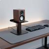Holz Schreibtisch Lautsprecher Basis Finish Computer Halter Rutschfest für Büro, Schreibtisch