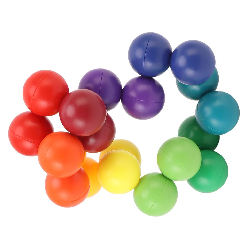 Fidget 3D Puzzle Ball Endlos Verdreht Stressabbau Pädagogisch Leuchtende Farbe Intelligenz