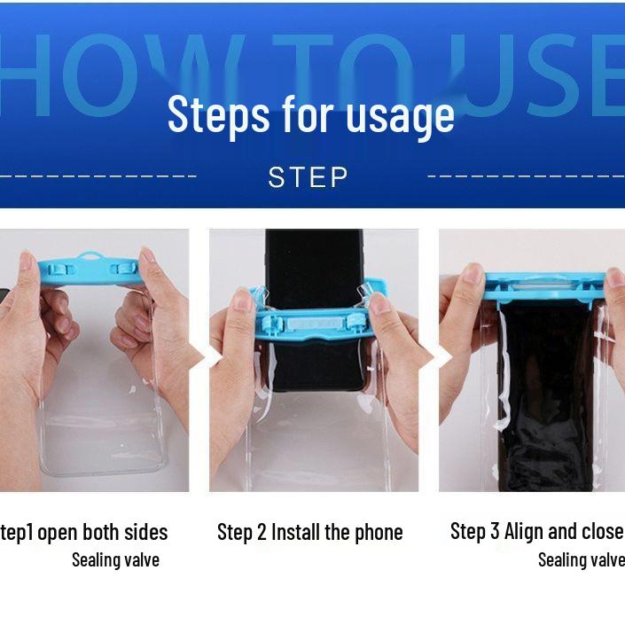 Luminous Waterproof Phone Pouch: Touchscreen, Dive-Friendly for Beach, Swimming, Rafting, and Riding