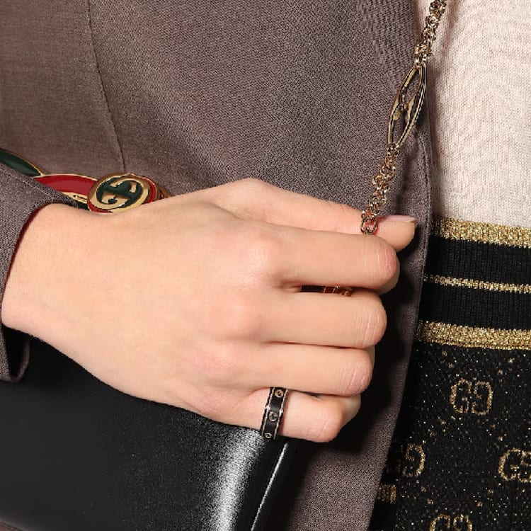 GUCCI Icon 18k Ring With Interlocking G 606826-I0H11-8029-